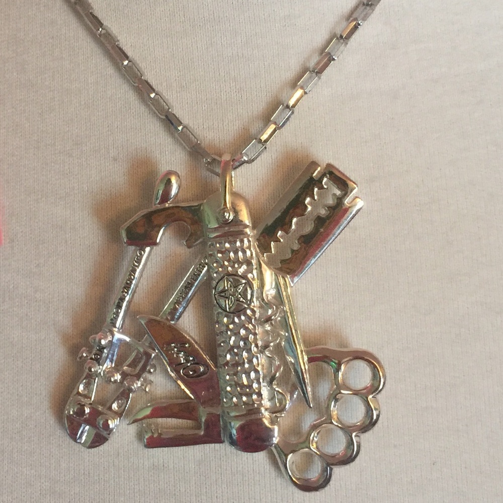 Obey pendant necklace